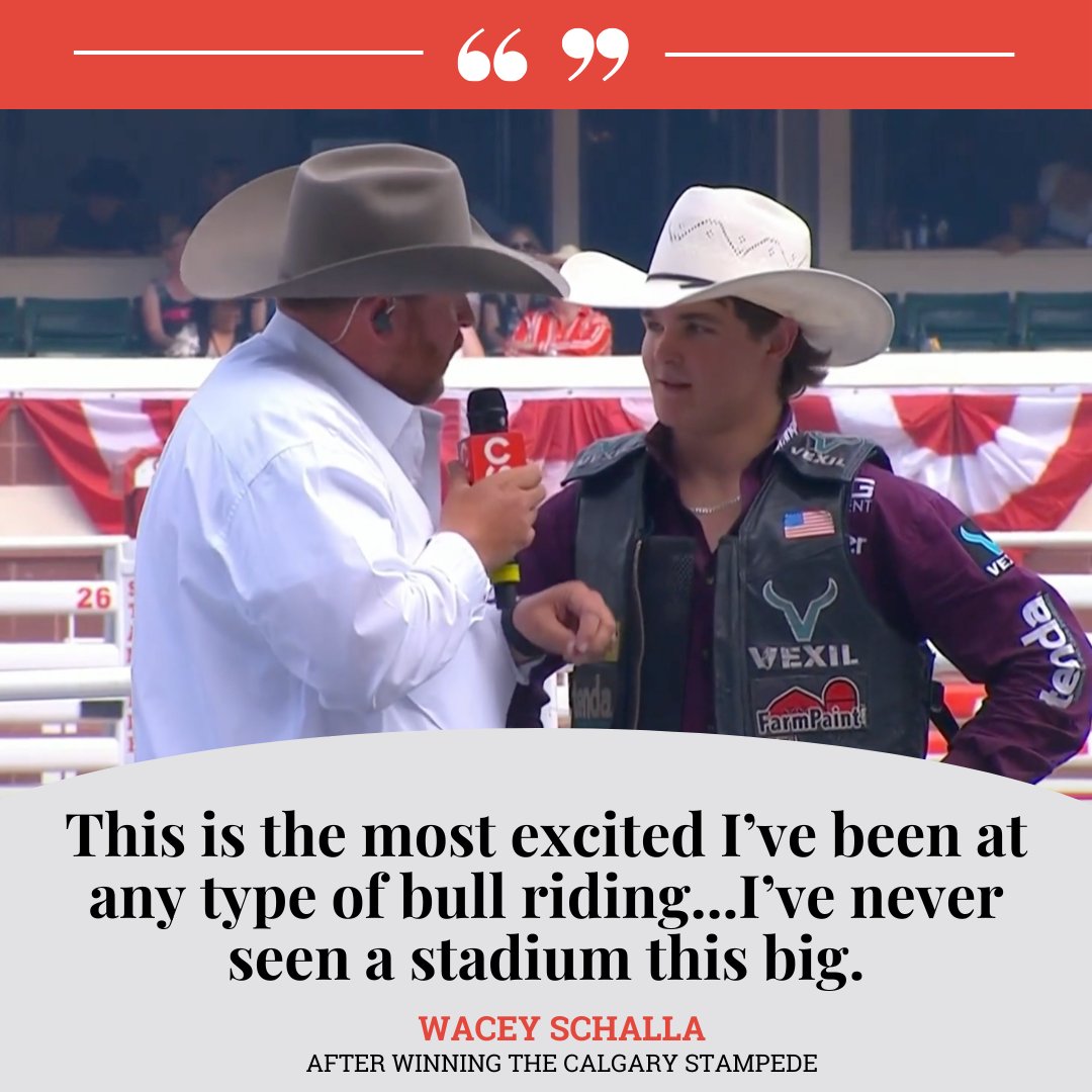 Wacey Schalla found his way back to the No. 1 spot in PRCA World Standings after a 4-for-5 performance to win The Calgary Stampede