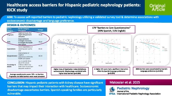 LurieNephrology (@lurie_neph) on Twitter photo 👏👏👏to our amazing fellowship PD <a href="/DebbieMatossian/">Debora Matossian</a> and her co-authors <a href="/ccbromero/">Carlos Romero</a> and <a href="/priyagoose/">Priya Verghese</a> on this important paper highlighting barriers facing our Hispanic pediatric kidney disease patients and need for policy changes to reduce racial disparities. 👏👏👏to our amazing fellowship PD <a href="/DebbieMatossian/">Debora Matossian</a> and her co-authors <a href="/ccbromero/">Carlos Romero</a> and <a href="/priyagoose/">Priya Verghese</a> on this important paper highlighting barriers facing our Hispanic pediatric kidney disease patients and need for policy changes to reduce racial disparities.