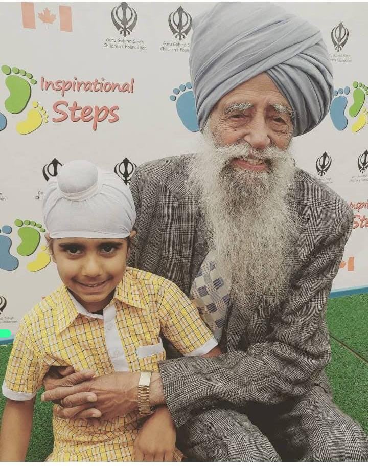 Sad news - Fauja Singh the world’s oldest marathon runner has passed away at the age 114. He was hit by a car while out for a walk. 
He inspired people around the world with his running, his high spirits and humbleness. 
Our son Fauja Singh is named after him.