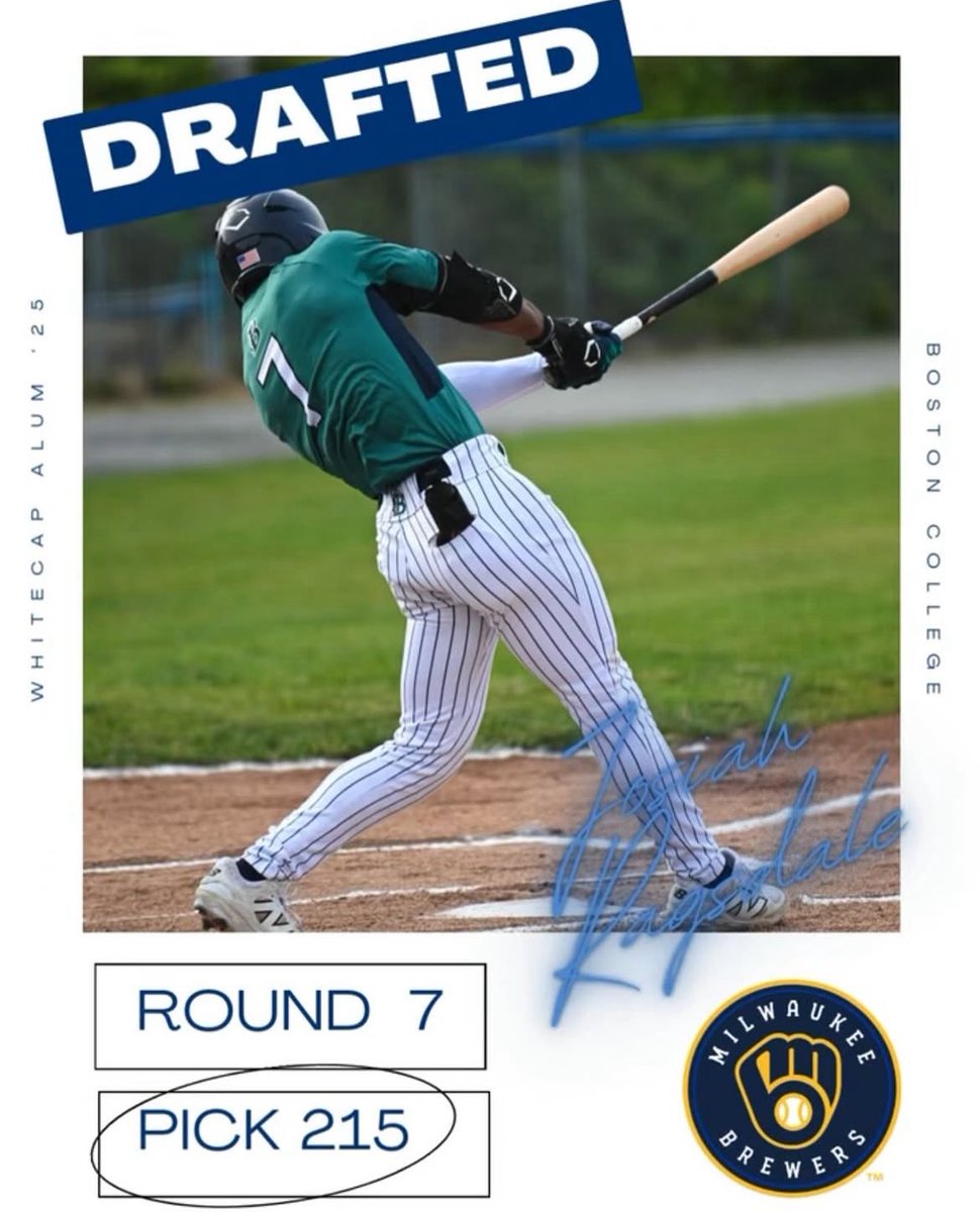 With the 215th pick in the 2025 MLB Draft, the Milwaukee Brewers have selected former Whitecaps OF Josiah Ragsdale (‘25).