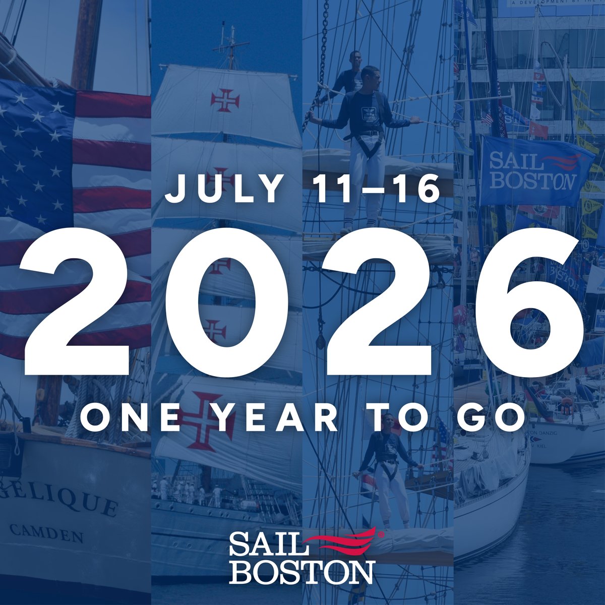conventures (@conventures) on Twitter photo One year from today, <a href="/SailBoston2026/">Sail Boston</a> will be in full swing! Our team is already hard at work to make Sail Boston the event of the summer, and we can't wait to see those sails flying high as the nation celebrates it's 250th birthday next July. ⛵ One year from today, <a href="/SailBoston2026/">Sail Boston</a> will be in full swing! Our team is already hard at work to make Sail Boston the event of the summer, and we can't wait to see those sails flying high as the nation celebrates it's 250th birthday next July. ⛵