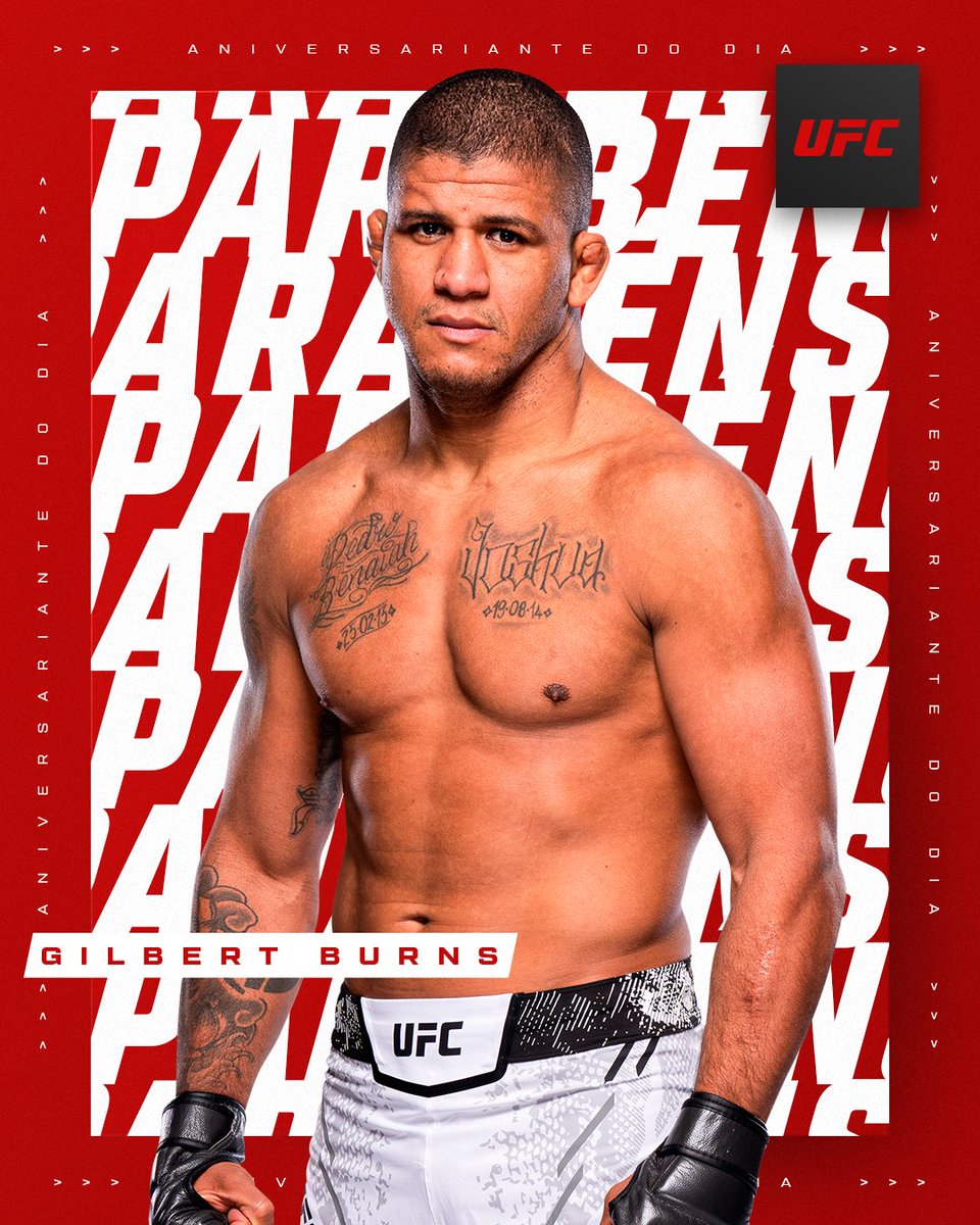 UFCBrasil's tweet image. Hoje o @GilbertDurinho completa mais um ano de vida! Parabéns 🥳