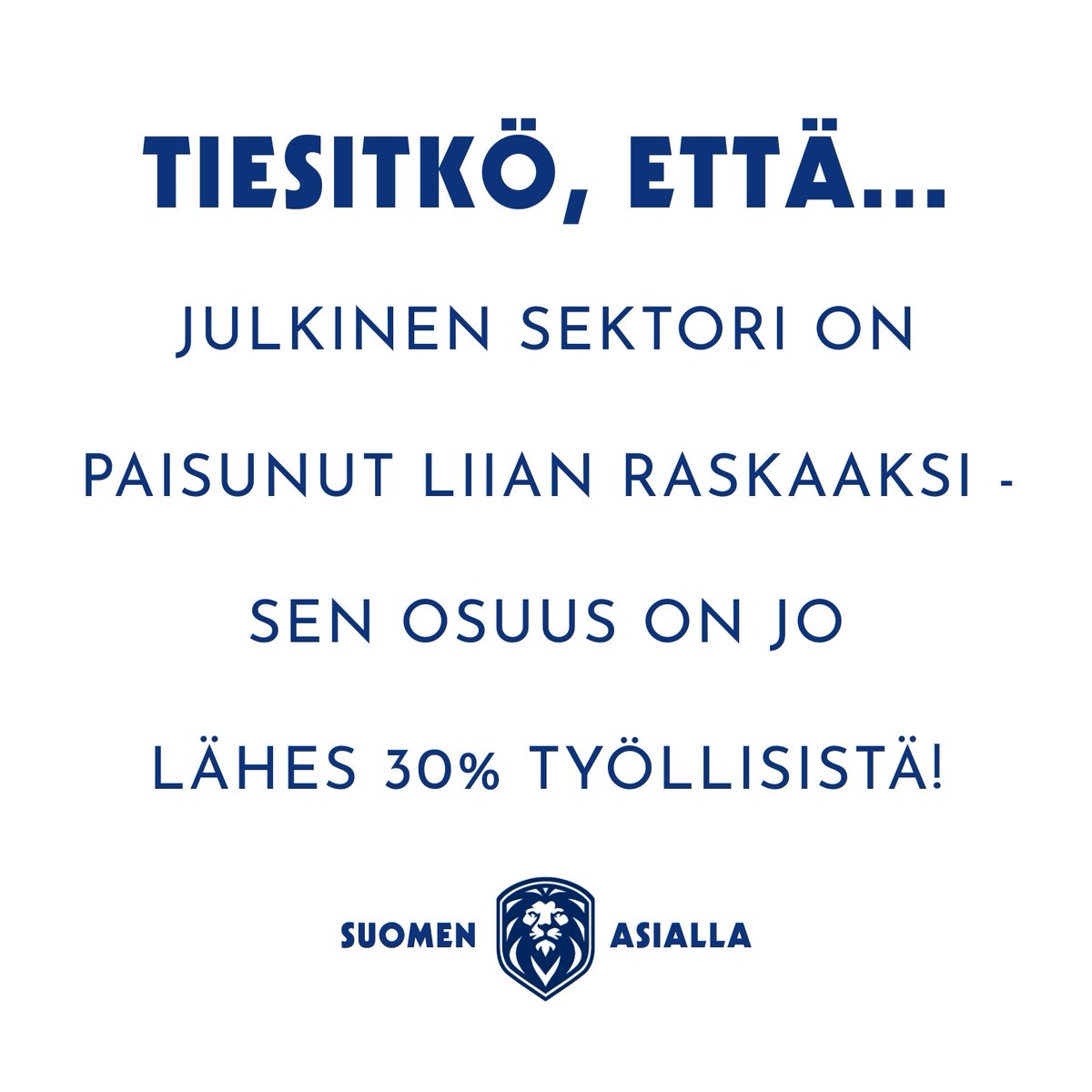 Suomen__Asialla's tweet photo. Suomen Asialla - Sisulla ja Sydämellä vaikuttamisverkosto
#suomi #julkinen #sektori #virkamieskoneisto https://t.co/tMAimCSMHm