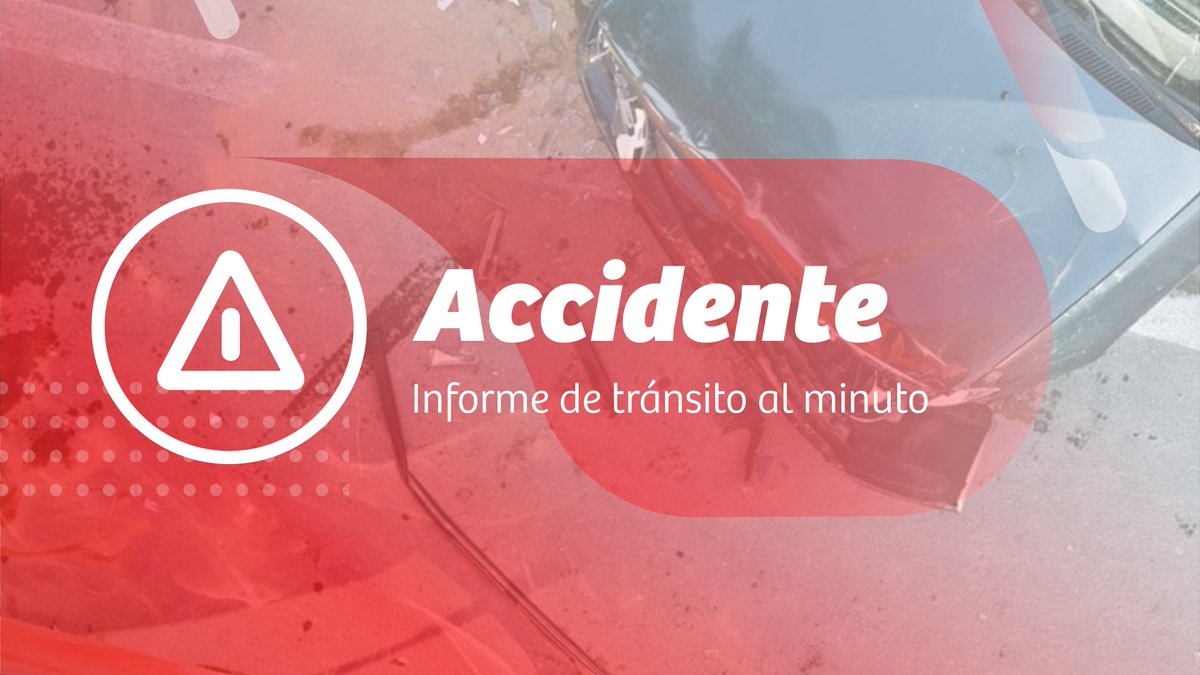 Precaución (15:47) Accidente vehicular en Ruta 68, Enlace #ViñaDelMar, al llegar a Paso Superior Agua Santa. Se mantiene restricción de una pista en dirección a Placilla. Equipos de emergencia y policial trabajan en el lugar.
Transitar con precaución y a velocidad moderada