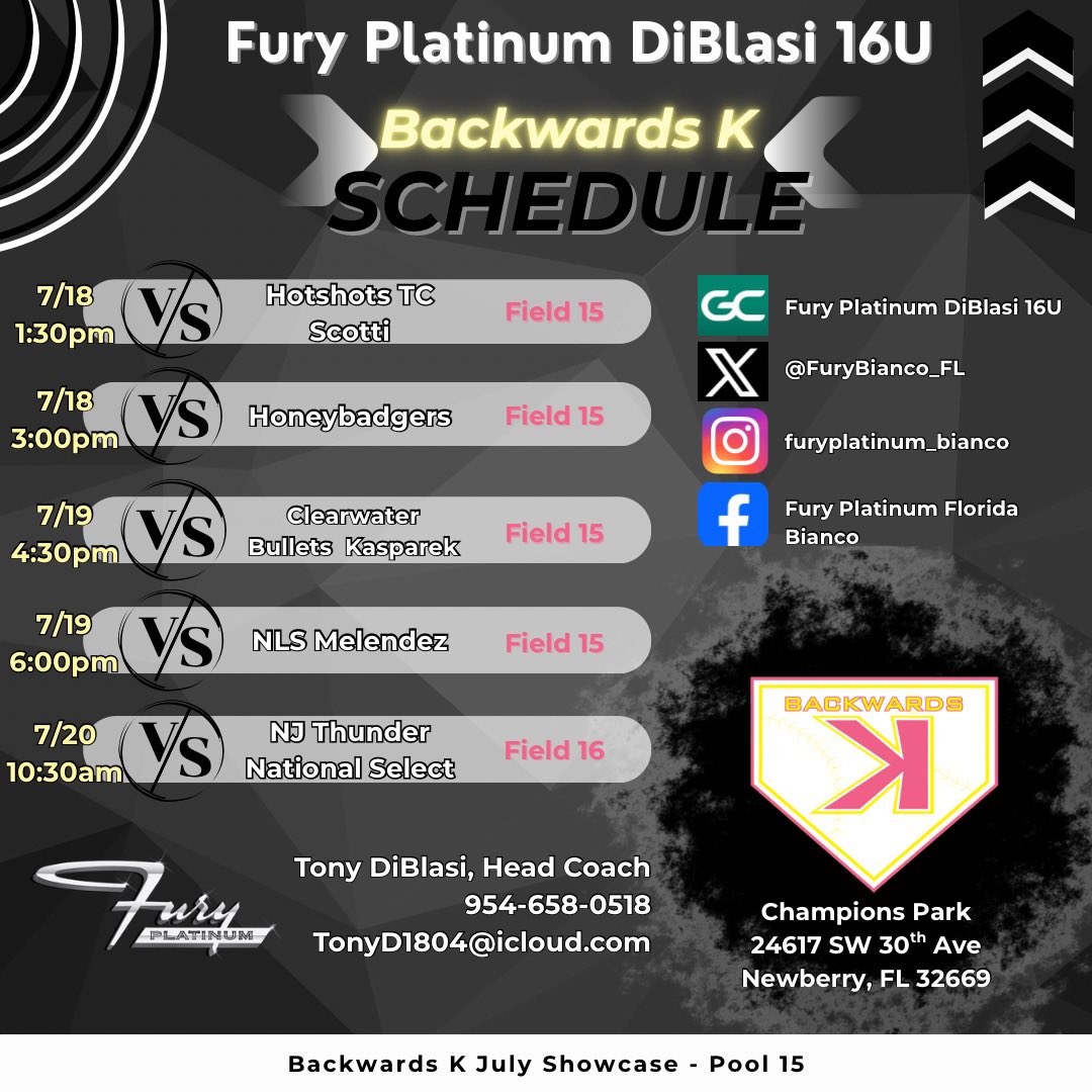 kenleylyons2029's tweet photo. So proud of my team for placing 2nd in our pool for the Power 50 tourney! Can’t wait to play at the Backwards K showcase in Newberry, FL this weekend!
@FuryBianco_FL @FuryPlatinum @SoftballDown @CoastRecruits
@DirectRecruits @TopPreps @FastpitchFlex @Get2CollegAth @BeThatPlayer1 https://t.co/JcrawrV6of