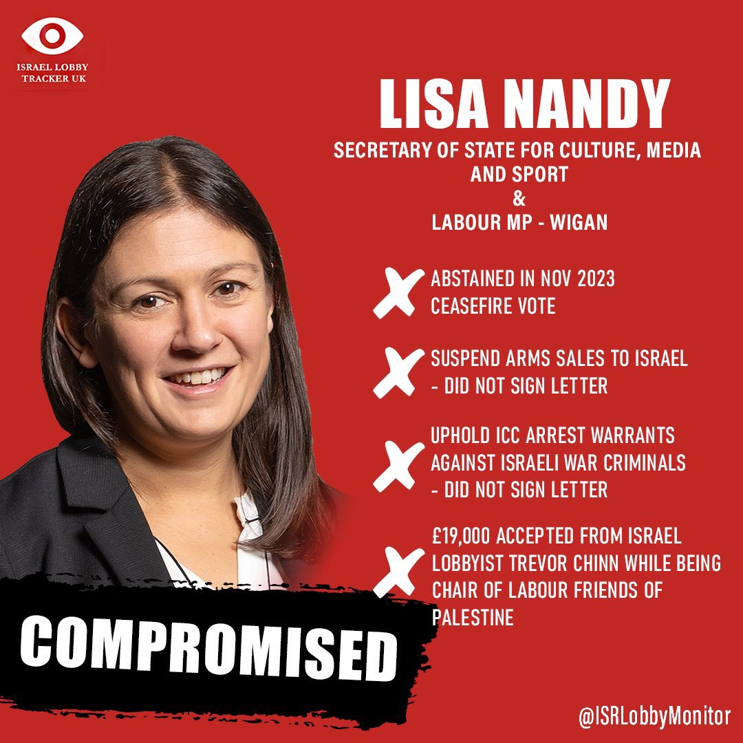 Amir (@amireloush) on Twitter photo <a href="/ITVNewsPolitics/">ITVPolitics</a> For just ยฃ19,000, <a href="/lisanandy/">Lisa Nandy MP</a> will go on national TV to whitewash the crimes of a state which has spent two years killing 20,000 children.
Beneficiaryโs duties: Smear a documentary made by child victims, and those who vocally oppose G-cide.
All for less than ยฃ1 per dead child. <a href="/ITVNewsPolitics/">ITVPolitics</a> For just ยฃ19,000, <a href="/lisanandy/">Lisa Nandy MP</a> will go on national TV to whitewash the crimes of a state which has spent two years killing 20,000 children.
Beneficiaryโs duties: Smear a documentary made by child victims, and those who vocally oppose G-cide.
All for less than ยฃ1 per dead child.