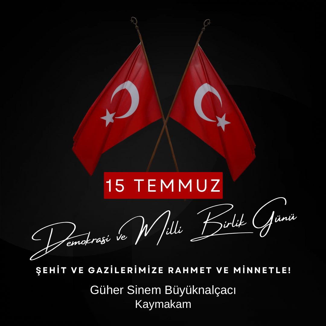 Bu vesile ile; Türkiye Cumhuriyeti’mizin kuruluşundan bu yana vatanımız, bayrağımız, bağımsızlığımız ve demokrasimiz uğruna canını feda eden tüm şehitlerimizi rahmetle, gazilerimizi minnetle anıyorum.