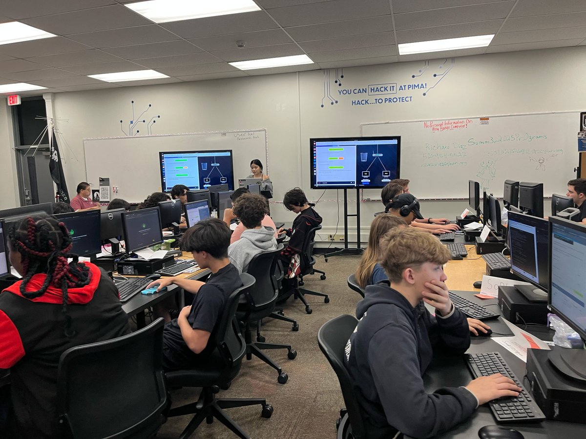 az_cyber's tweet image. Mission built on partnership! 🚀 Big thanks to Arizona Cyber Warfare Range at Pima Community College East Campus for providing the perfect home for our bootcamps. Your support empowers youth and strengthens Tucson's tech future!