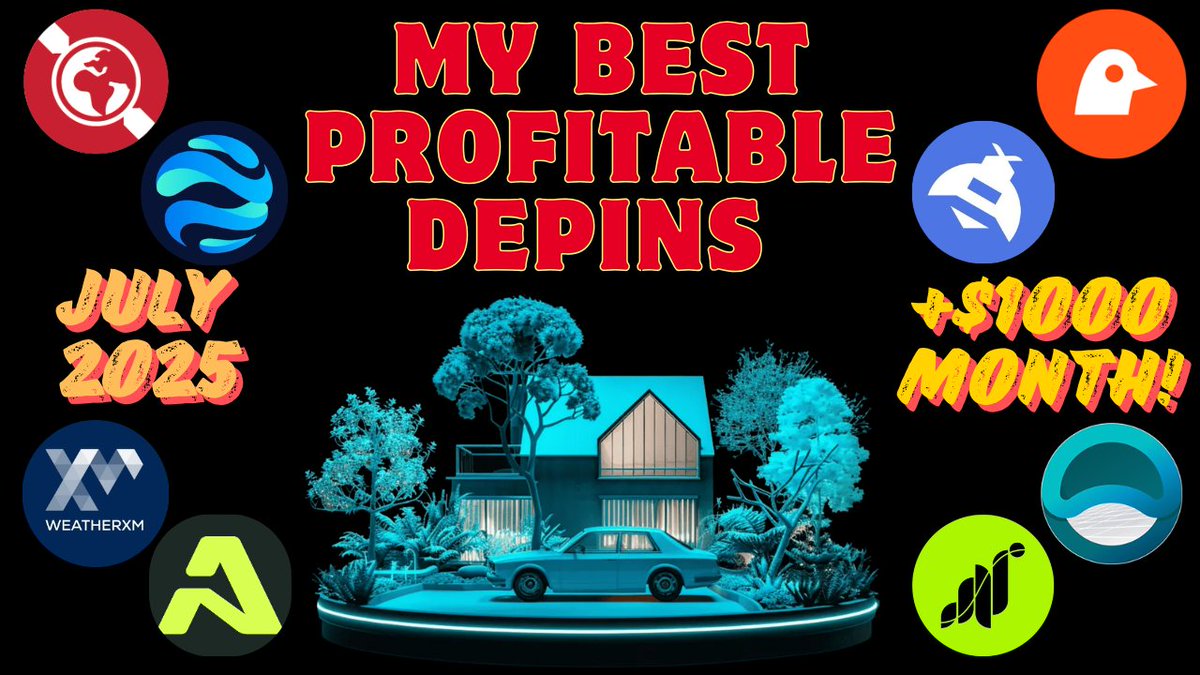 ilCapoFox's tweet image. Hi everyone, today I'm happy to start a new monthly series on my youtube channel: My Best Profitable DePINs 💯
If you are new to DePIN world or would simply like to join projects to be able to monetize immediately, since the token is live, this list is for you!
I try to include…