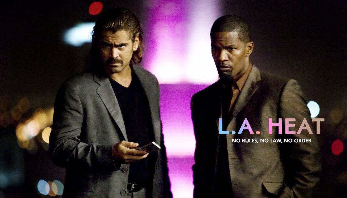 Undercover, where every shadow hides a snake. #LAHeat. Lines will blur. Loyalties will shatter. Your pulse will race. Witness the heat today, only in theaters.