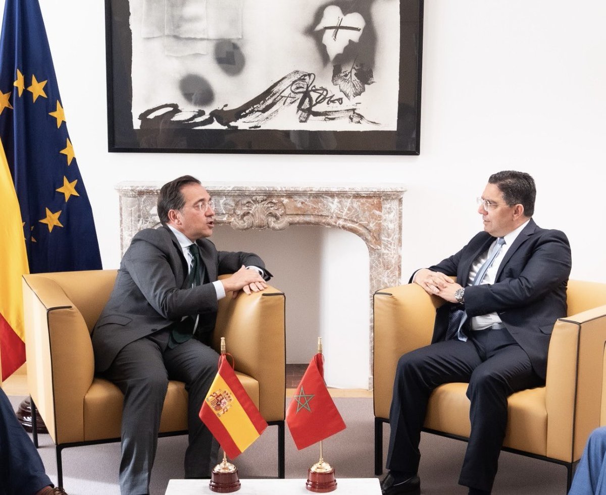 On the sidelines of the European Union-Southern Neighborhood ministerial meeting, MFA Nasser Bourita held talks in Brussels, with his Spanish counterpart, Mr. José Manuel Albares, as part of regular political consultations between the Kingdom of Morocco and the Kingdom of Spain