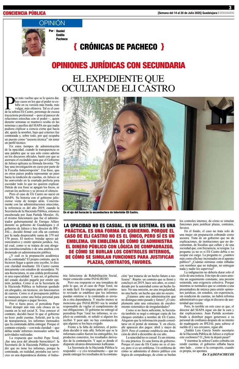 Pepe Toral (@jcrtoral) on Twitter photo Opiniones jurídicas con secundaria.
El expediente que ocultan de Eli Castro.
La columna de <a href="/DEPACHECOS/">DanielEmilio Pacheco</a> en <a href="/concienciapubli/">Conciencia Pública</a>, chido por retomar lo que acá publicamos 🙏 Opiniones jurídicas con secundaria.
El expediente que ocultan de Eli Castro.
La columna de <a href="/DEPACHECOS/">DanielEmilio Pacheco</a> en <a href="/concienciapubli/">Conciencia Pública</a>, chido por retomar lo que acá publicamos 🙏