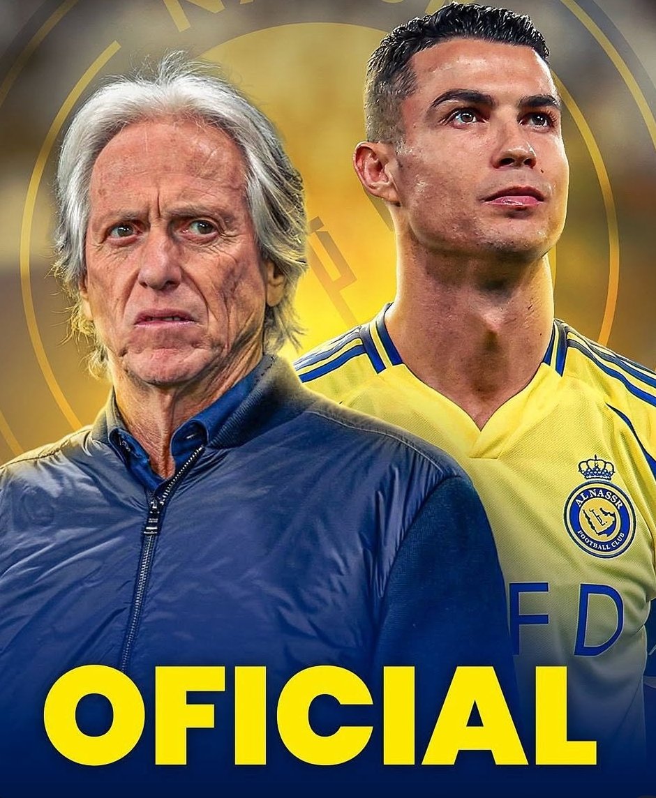 🔴🔴🔴 OFFICIEL 

Jorge Jesus est le nouvel entraîneur d'Al-Nassr.

Cristiano Ronaldo lui a souhaité la bienvenue sur les réseaux sociaux.