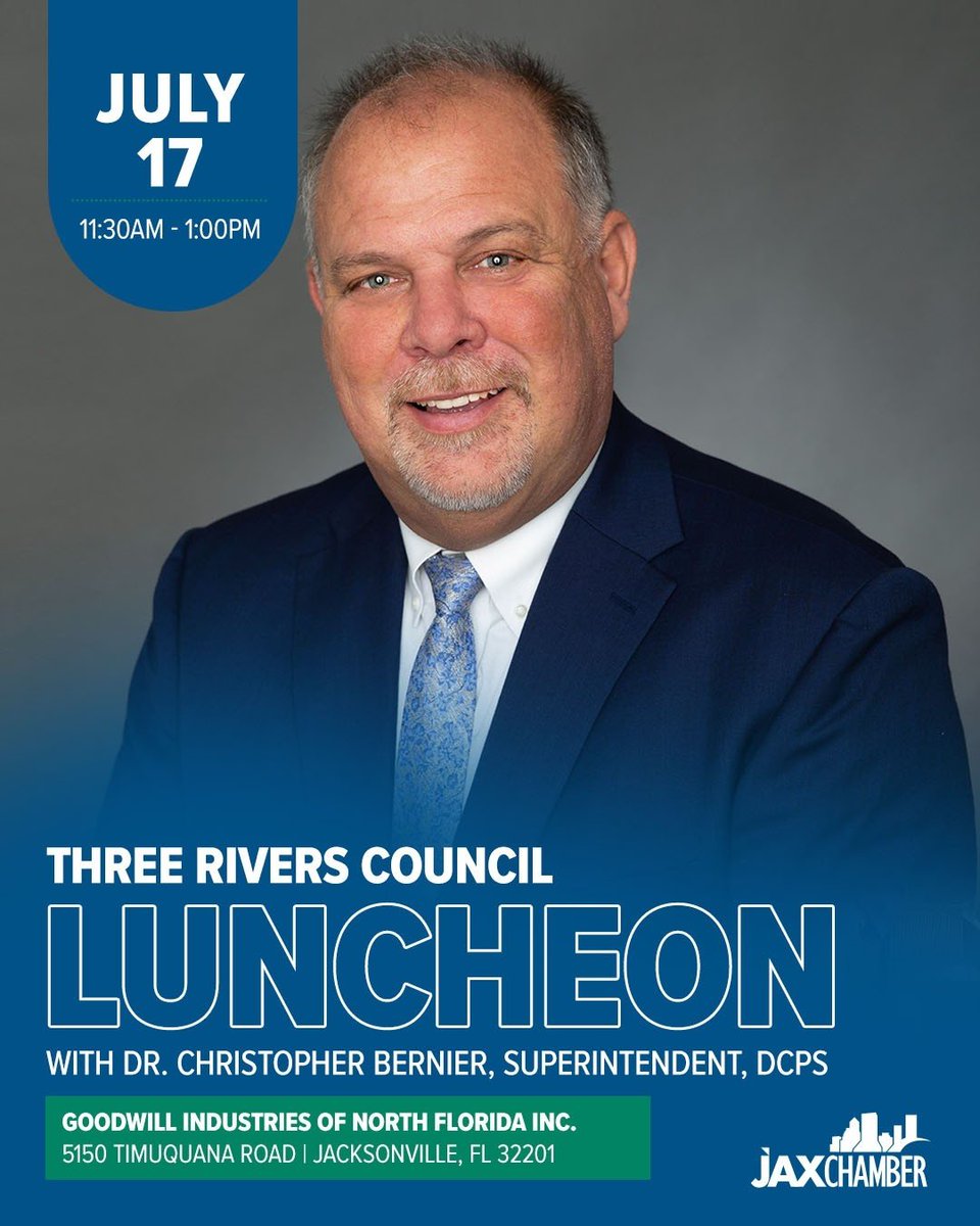 JAXChamber's tweet image. Let us know which event you're attending this week! ⭐
📅 July 16 - JAX Chamber Professional Women's Council Luncheon with Joey Leik, CEO of Ronald McDonald House Charities of JacksonvilleTime: 11:30am - 1:00pm
📅 July 16 - Transportation & Logistics Council Happy Hour at…