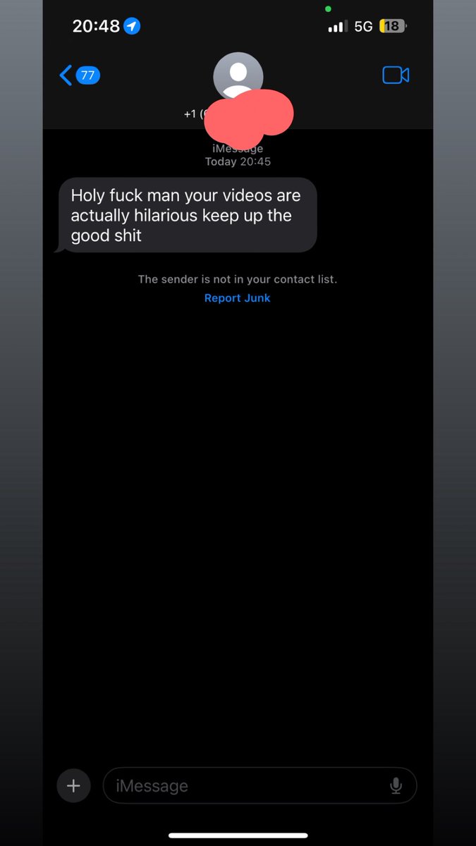 My video did pretty good numbers but HOW THE FUCK DID THIS GUY GET MY NUMBER 😭😭😭