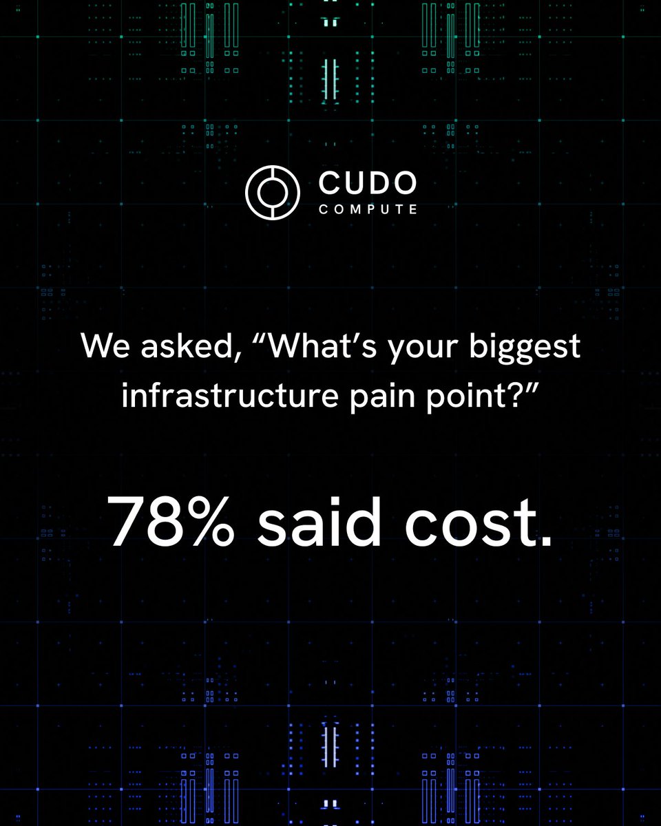 CUDO Compute (@cudo_compute) on Twitter photo ๐๐% ๐จ๐ ๐ฏ๐ข๐๐ฐ๐๐ซ๐ฌ ๐ข๐ง ๐จ๐ฎ๐ซ ๐ฐ๐๐๐ข๐ง๐๐ซ ๐ฌ๐๐ข๐ ๐๐จ๐ฌ๐ญ ๐ข๐ฌ ๐ญ๐ก๐๐ข๐ซ #๐ ๐ข๐ง๐๐ซ๐ ๐๐ก๐๐ฅ๐ฅ๐๐ง๐ ๐.
CUDO Compute offers:
โข Superior priceโforโperformance
โข No lock-ins
โข Bare metal & clusters
Missed the session? Weโll catch you up. Letโs talk. ๐๐% ๐จ๐ ๐ฏ๐ข๐๐ฐ๐๐ซ๐ฌ ๐ข๐ง ๐จ๐ฎ๐ซ ๐ฐ๐๐๐ข๐ง๐๐ซ ๐ฌ๐๐ข๐ ๐๐จ๐ฌ๐ญ ๐ข๐ฌ ๐ญ๐ก๐๐ข๐ซ #๐ ๐ข๐ง๐๐ซ๐ ๐๐ก๐๐ฅ๐ฅ๐๐ง๐ ๐.
CUDO Compute offers:
โข Superior priceโforโperformance
โข No lock-ins
โข Bare metal & clusters
Missed the session? Weโll catch you up. Letโs talk.