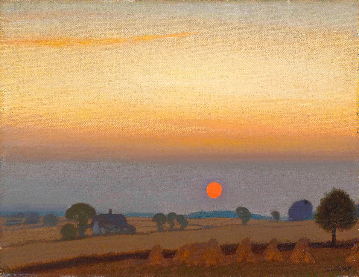 FormanArt1's tweet image. “Sunset”, n.d. George Clausen (1852-1944).
More about Clausen:
formandart.com/biografias/cla…