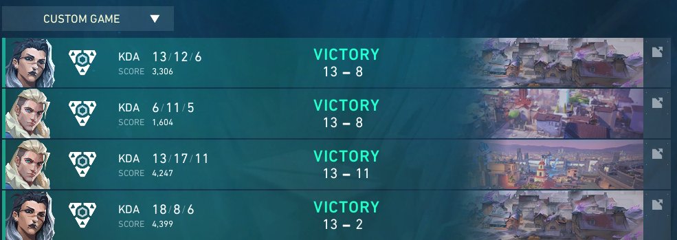 Qualified for COTC, playing vs the influencers on Friday. Had horrible offday but was still fun, ggs to the teams 👍