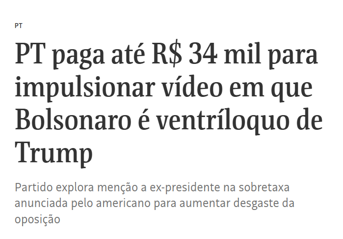 Imagine se fosse o PL fazendo algo assim