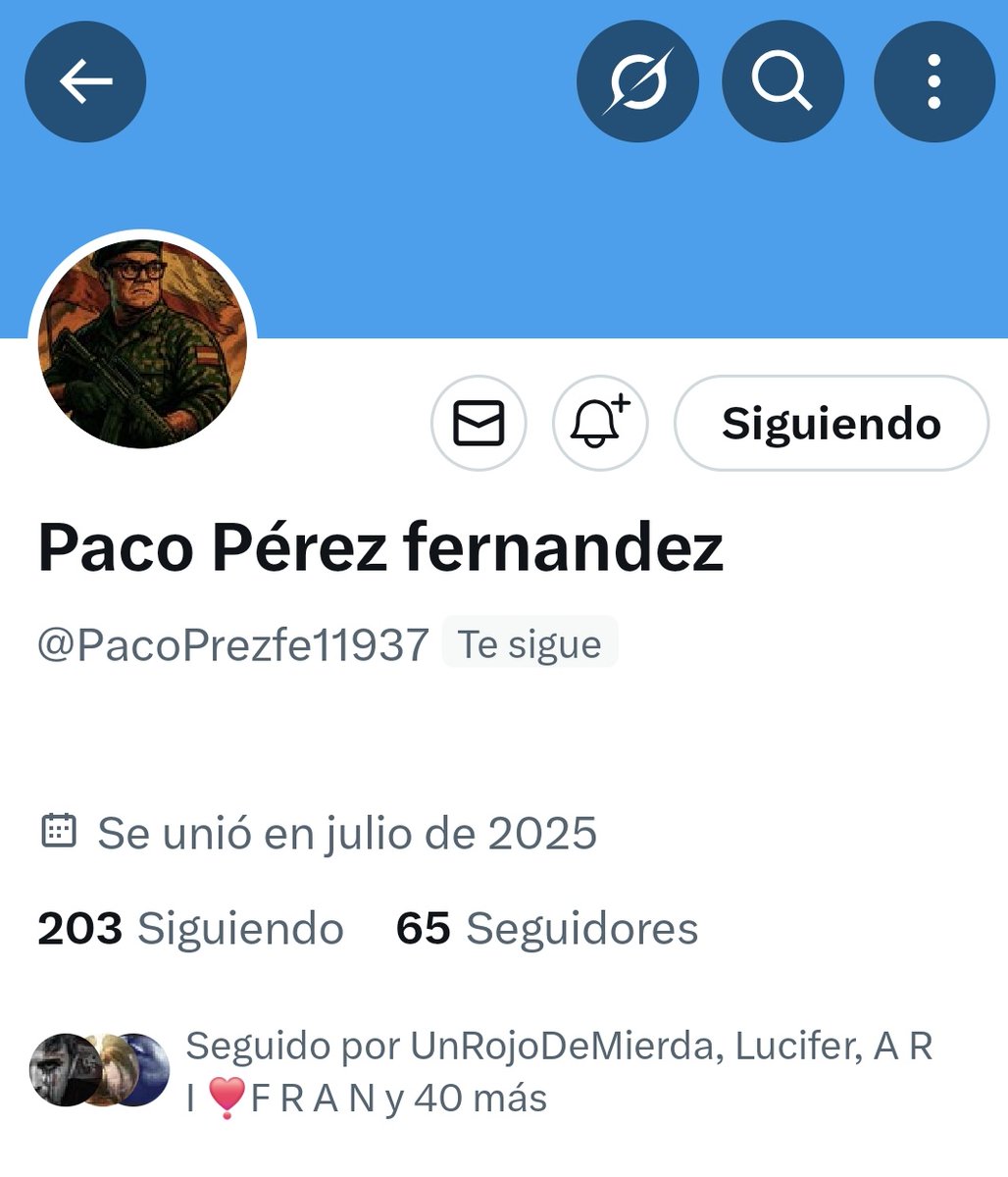 Pili🇪🇦💚👑 (@laguerreradevox) on Twitter photo A toda mi gente de bien.
A nuestro amigo Paco Pérez el pajarrac0 le ha tumbado la cuenta.
Os ruego volváis a seguirle en 👉 <a href="/PacoPrezfe11937/">Paco Pérez fernandez</a>.
Uno cae, nosotros lo levantamos.
Vamos!!!💪💚🇪🇦 A toda mi gente de bien.
A nuestro amigo Paco Pérez el pajarrac0 le ha tumbado la cuenta.
Os ruego volváis a seguirle en 👉 <a href="/PacoPrezfe11937/">Paco Pérez fernandez</a>.
Uno cae, nosotros lo levantamos.
Vamos!!!💪💚🇪🇦