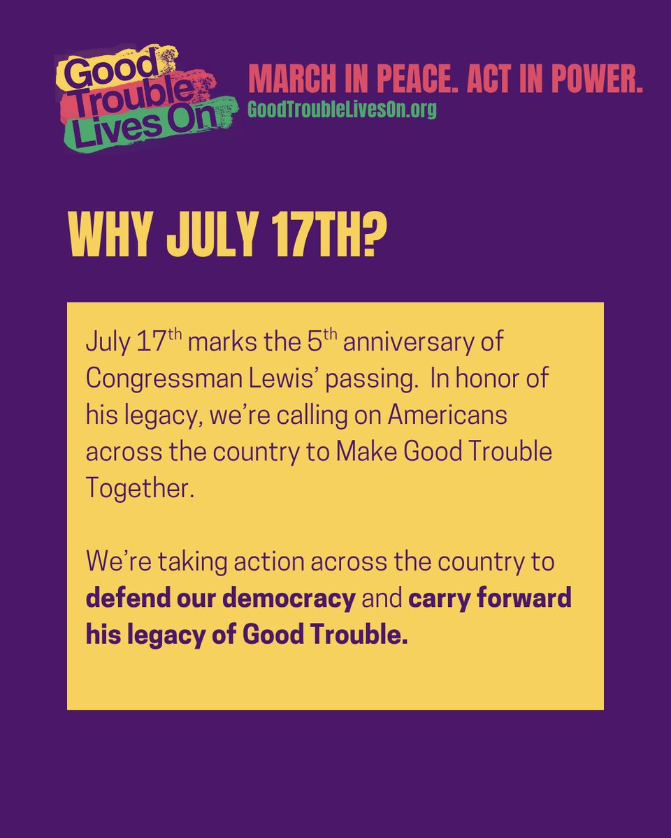 ConservationPA's tweet image. On July 17th, we’re sending a clear message: power lies in the hands of the people and #GoodTroubleLivesOn. Find a protest near you and join this day of action: lcv.org/goodtrouble