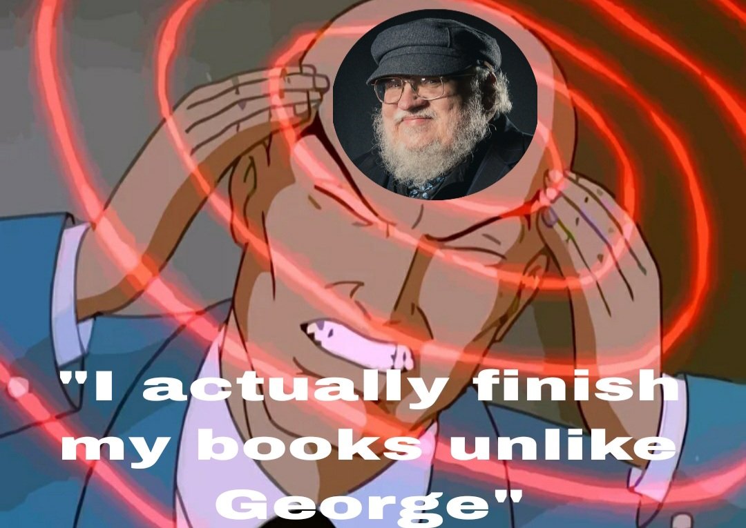 Lord______Snow's tweet image. Fantasy authors in 2025 whenever they get asked a question about their own works for some reason.