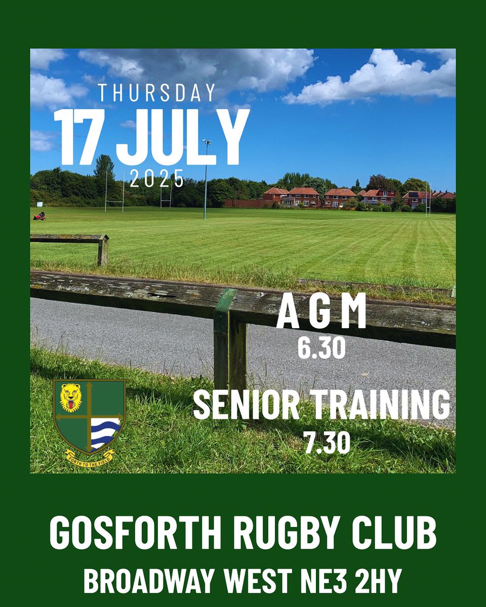 REMINDER

#gosforthrugbyfootballclub #gosforthrugbyclub #grfc #gosforthrugby #juniorrugby #minirugby #gosforthlionesses #gosforthminirugby  #gosforthminijuniors #gosforthminijuniorrugby