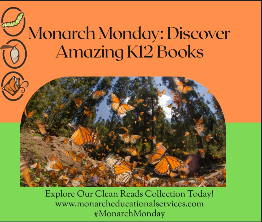 Check out our Monarch collection at monarcheducationalservices.com for your next #cleanread #MonarchMonday