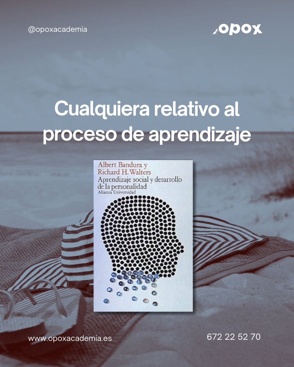 #AprendizajeSocial y desarrollo de la personalidad. 
"Se basa en una teoría desarrollada por el psicólogo Albert Bandura que propone que el aprendizaje es un proceso cognitivo que tiene lugar en un contexto social y ocurre puramente a través de la observación directa... "