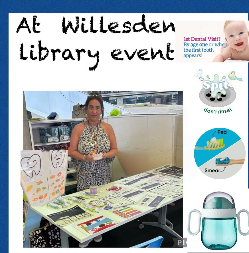 🎉 A fun-filled day at the Willesden Library Families Event!
From face painting and crafts to making paper flowers – and of course, sharing top oral health tips! 🦷

🪥 Brush twice a day
❌ Spit, don’t rinse
🦷 Visit the dentist regularly

#OralHealth #brent #HealthySmiles