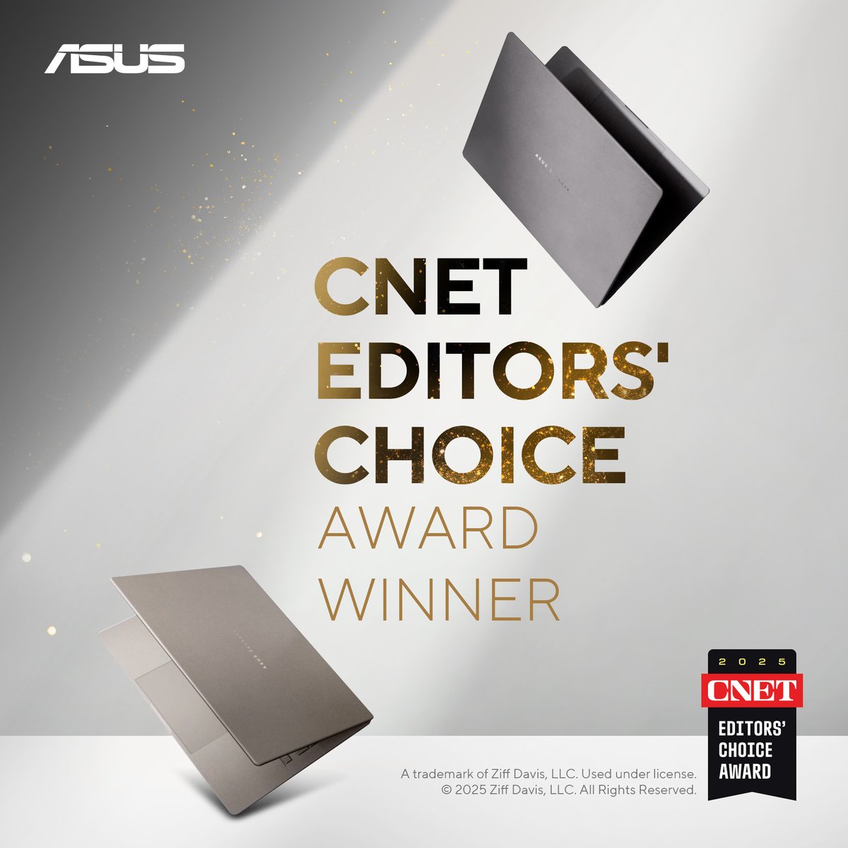 ASUSUSA's tweet image. 🏆 The #ASUSZenbook A14 just snagged CNET’s Editor’s Choice!
Lightweight, durable, and up to 32 hours unplugged—you might actually lose your charger. ⚡💻
It's time for you to own one | us.asus.click/zba14
#Zenbook #DesignYouCanFeel #AIPC