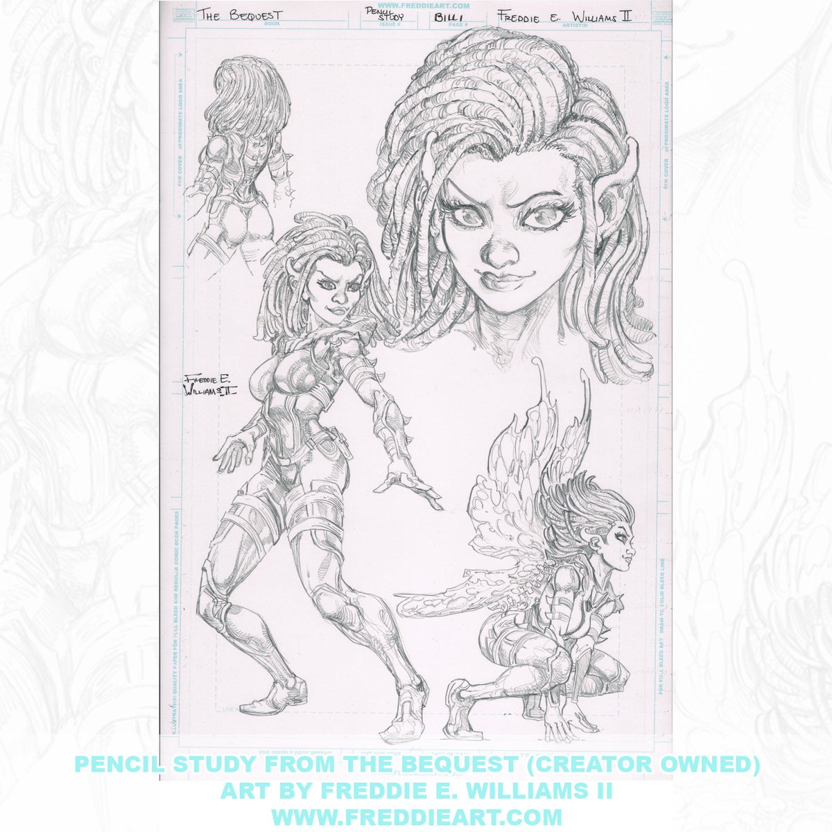 Freddieart's tweet image. Pencil study from my creator-owned book The Bequest
Let me know who you’d like to see me sketch in the comments below!
If you’re into this kind of sketch work, check out the original art section of my website: freddieart.com freddieart.com/product-catego…