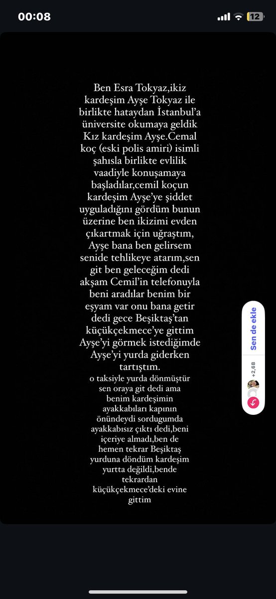 politikedii's tweet photo. Ayşe Tokyaz öldürüldü çünkü onu koruması gerekenler görevini yapmadı.
Cemil Koç hala aramızda dolaşabiliyorsa bu suç sadece onun değil!
Kadınlar sistemin ihmaliyle ölüyor.
#AyşeTokyazİçinAdalet https://t.co/hLosLwgxts