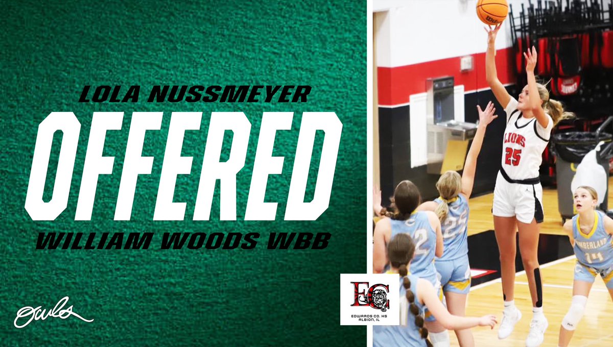 Lola Nussmeyer (@lola_nussmeyer) on Twitter photo After a great call with Coach Scott, I am excited to announce I have received an offer from William Woods University!! I am blessed to be given this opportunity!! <a href="/Mo_EyeScott/">Morgan Eye Scott</a> <a href="/wwuowlsWBB/">William Woods Women's Basketball</a>
<a href="/INEliteHavoc/">Havoc Basketball</a> <a href="/MMBR_CoachGBell/">Major Movez Basketball Review #MMBR</a> <a href="/PGHByron/">Byron Xerxes Livsey</a> <a href="/MHS_Girls_/">Midwest Hoops Spotlight</a> <a href="/JohnathanHenton/">Johnathan Henton</a> After a great call with Coach Scott, I am excited to announce I have received an offer from William Woods University!! I am blessed to be given this opportunity!! <a href="/Mo_EyeScott/">Morgan Eye Scott</a> <a href="/wwuowlsWBB/">William Woods Women's Basketball</a>
<a href="/INEliteHavoc/">Havoc Basketball</a> <a href="/MMBR_CoachGBell/">Major Movez Basketball Review #MMBR</a> <a href="/PGHByron/">Byron Xerxes Livsey</a> <a href="/MHS_Girls_/">Midwest Hoops Spotlight</a> <a href="/JohnathanHenton/">Johnathan Henton</a>