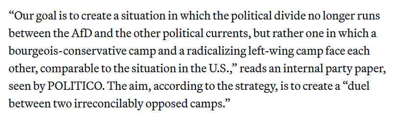 Fascistiska AfDs plan för att uppnå makt. Känns bekant.