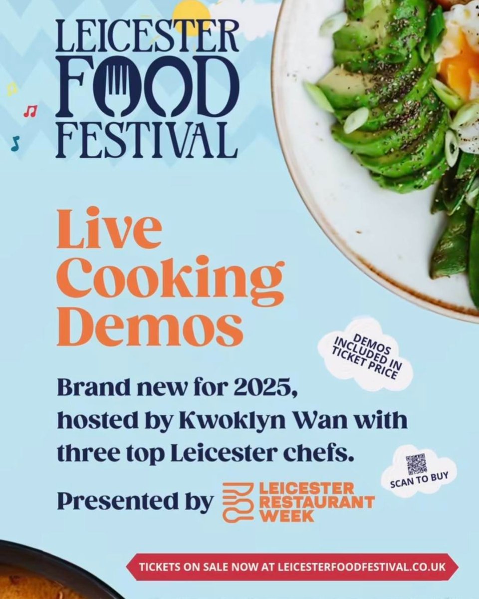 Leicester Food Festival is coming to Abbey Park on the 9 &amp; 10 August and there's loads new for 2025 including live cooking demos hosted by @kwoklyn1! Take a look at our new blog for all the latest info on what's in store!

ow.ly/BQGn50Wpf0v

 #LeicesterFoodies #FoodLoversUK