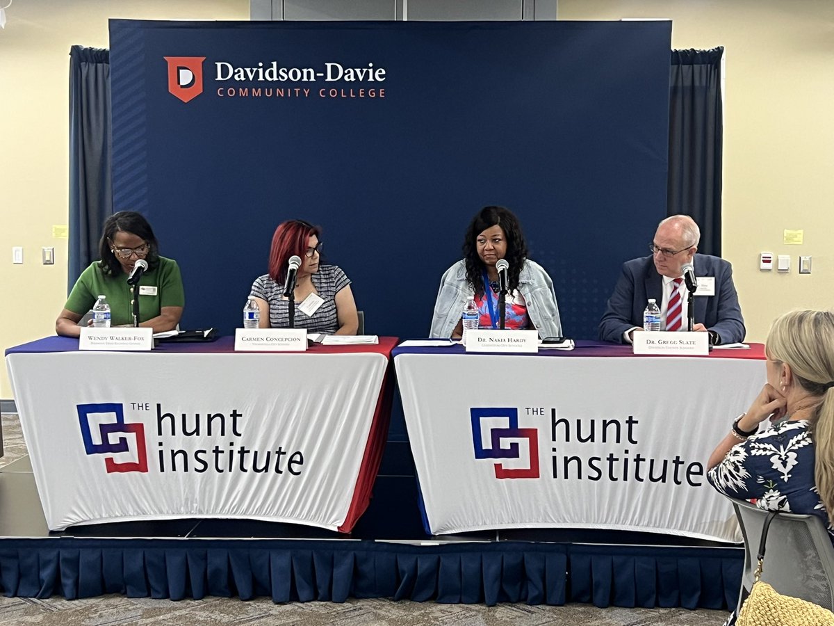 Melany Reeves Clark Ed.D. (@melanystowe) on Twitter photo 🎓 Excited to be at <a href="/davidsondaviecc/">Davidson-Davie Community College</a> for Bridging Gaps: Best Practices for Boosting Postsecondary Attainment in Davidson County! Great conversations underway to increase opportunity and support student success.
<a href="/myFutureNC/">myFutureNC</a> <a href="/Hunt_Institute/">The Hunt Institute</a> 🎓 Excited to be at <a href="/davidsondaviecc/">Davidson-Davie Community College</a> for Bridging Gaps: Best Practices for Boosting Postsecondary Attainment in Davidson County! Great conversations underway to increase opportunity and support student success.
<a href="/myFutureNC/">myFutureNC</a> <a href="/Hunt_Institute/">The Hunt Institute</a>
