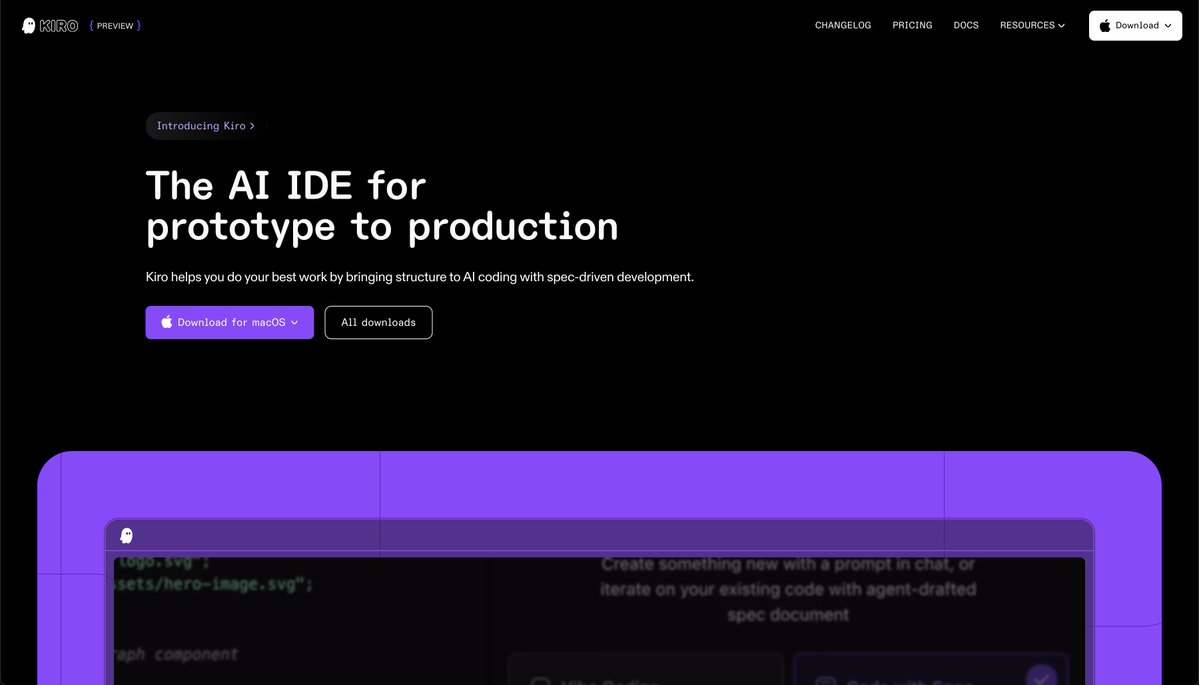 boristane's tweet image. a new challenger has appeared

aws launches kiro, ai ide