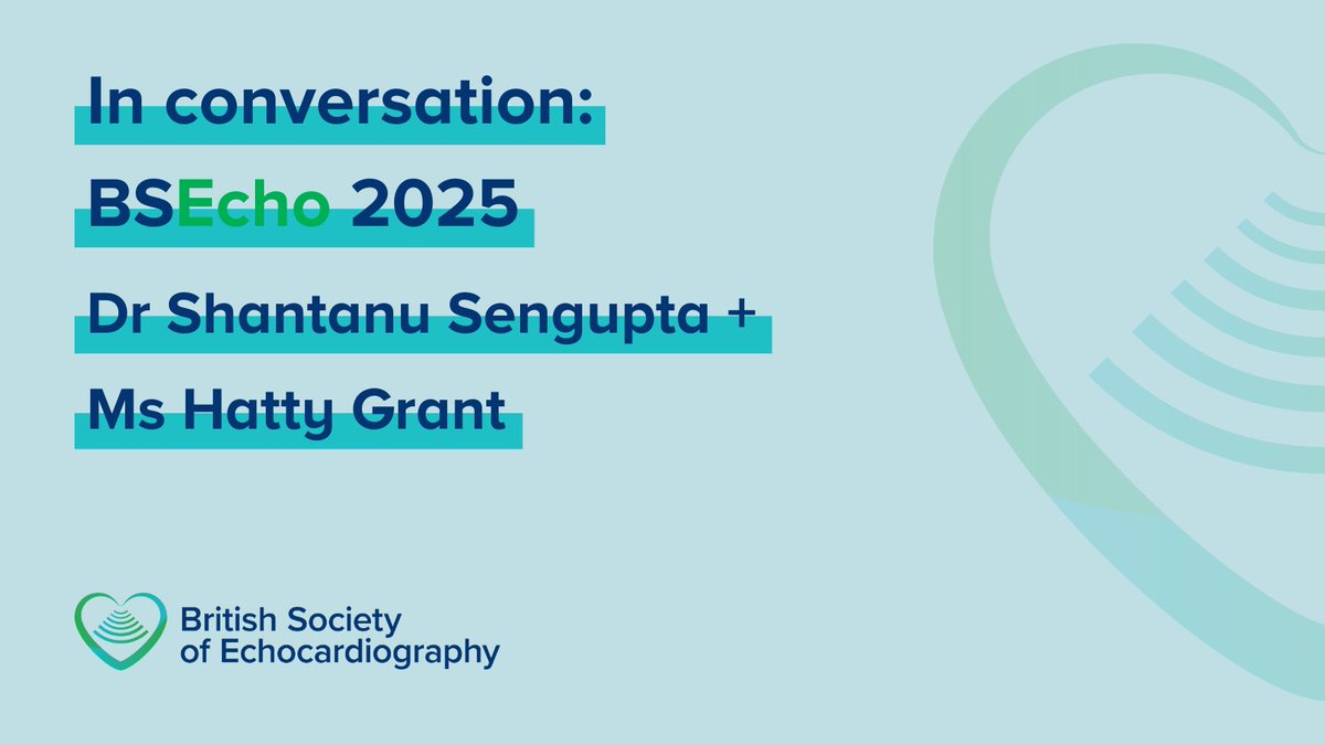 BSEcho (@bsecho) on Twitter photo 🎥 As we look ahead to #BSEcho2025, our Marketing and Education Manager <a href="/hattygrant/">Hatty</a> sat down with <a href="/senguptasp/">Shantanu Sengupta</a> for a conversation about all things conference - plus a look into his career journey in echocardiography
Catch the full video here: ow.ly/RRl150Wp9p5 <a href="/IAEecho/">Indian Academy of Echocardiography</a> 🎥 As we look ahead to #BSEcho2025, our Marketing and Education Manager <a href="/hattygrant/">Hatty</a> sat down with <a href="/senguptasp/">Shantanu Sengupta</a> for a conversation about all things conference - plus a look into his career journey in echocardiography
Catch the full video here: ow.ly/RRl150Wp9p5 <a href="/IAEecho/">Indian Academy of Echocardiography</a>