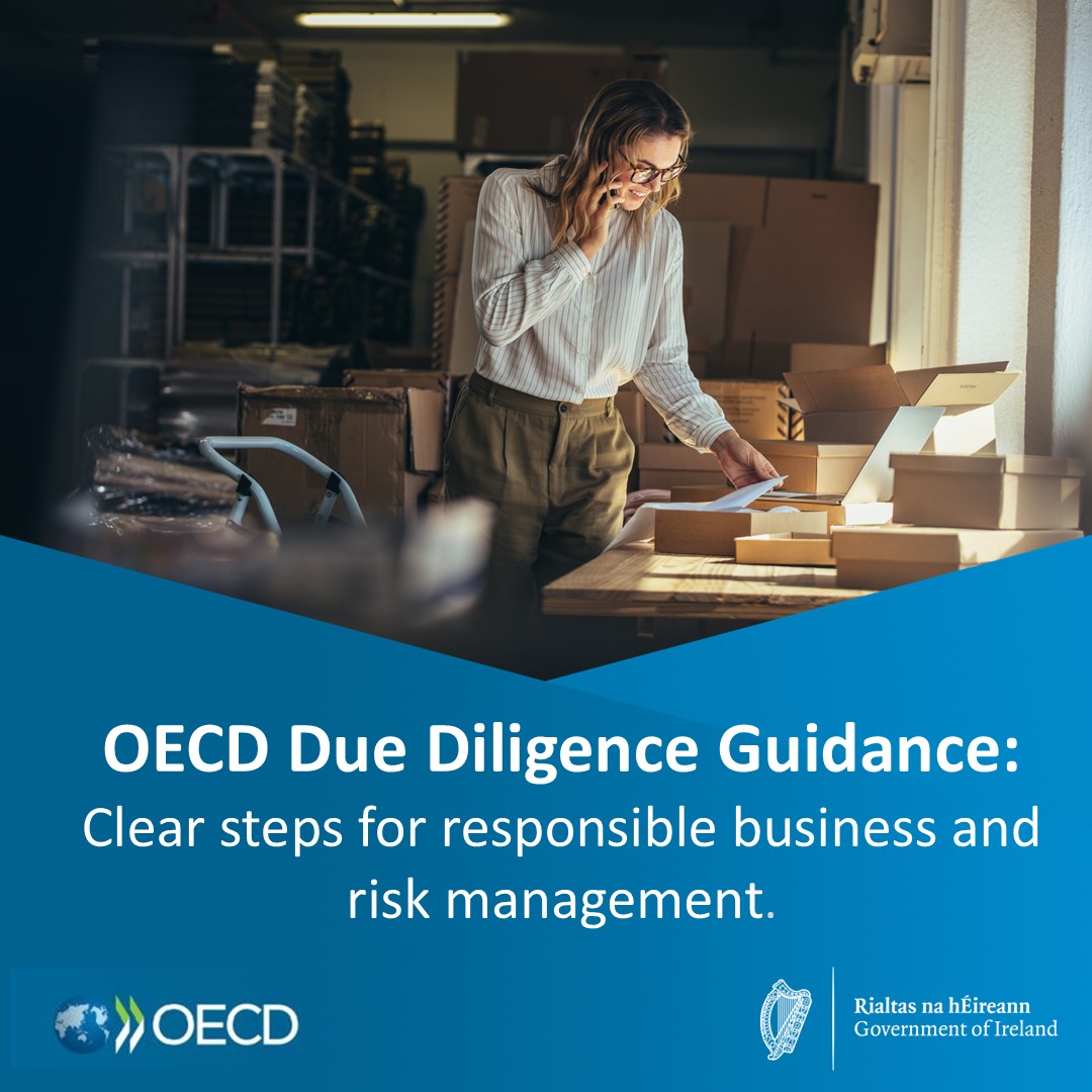 DeptEnterprise's tweet image. For Businesses: OECD Due Diligence Guidance
📢 Responsible business starts with due diligence! The @OECD  Due Diligence Guidance provides practical support using plain language explanations to help businesses identify, prevent &amp;amp; address risks to people, the planet, and society.…