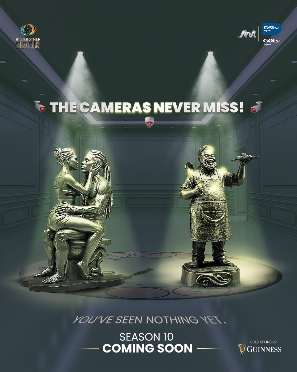 BBNaija's tweet image. Biggie’s house has seen the steamiest love and the spiciest strategy recipes. 😜
We caught all the heat! 🔥
Can you guess the seasons? 😏
#BBNaija Season 10 is coming soon.

Reconnect here: 
#MyDStv: mydstv-thiane.onelink.me/ivCe/716unbah 
#MyGOtv: mygotv.onelink.me/JpWQ/nfs1