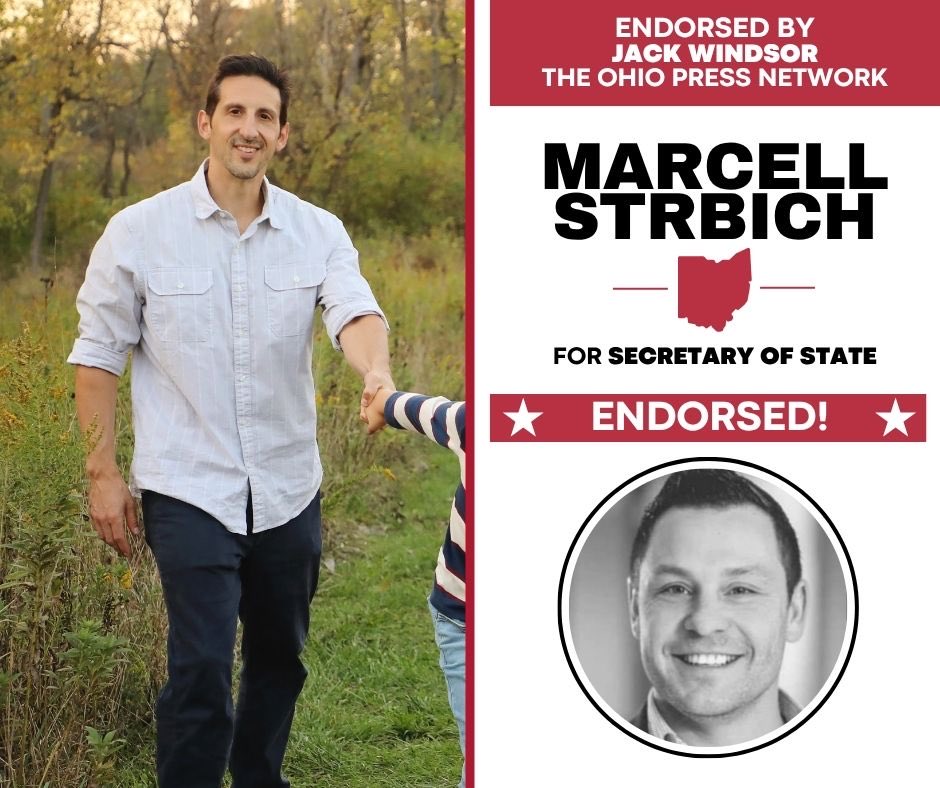 marcellstrbich's tweet image. I'm grateful for Jack Windsor's endorsement of my campaign for Secretary of State. Jack boldly supports outsiders with real solutions. We've exposed Ohio’s election system weaknesses. I'll strengthen these areas and eliminate vulnerabilities for a secure, transparent process.