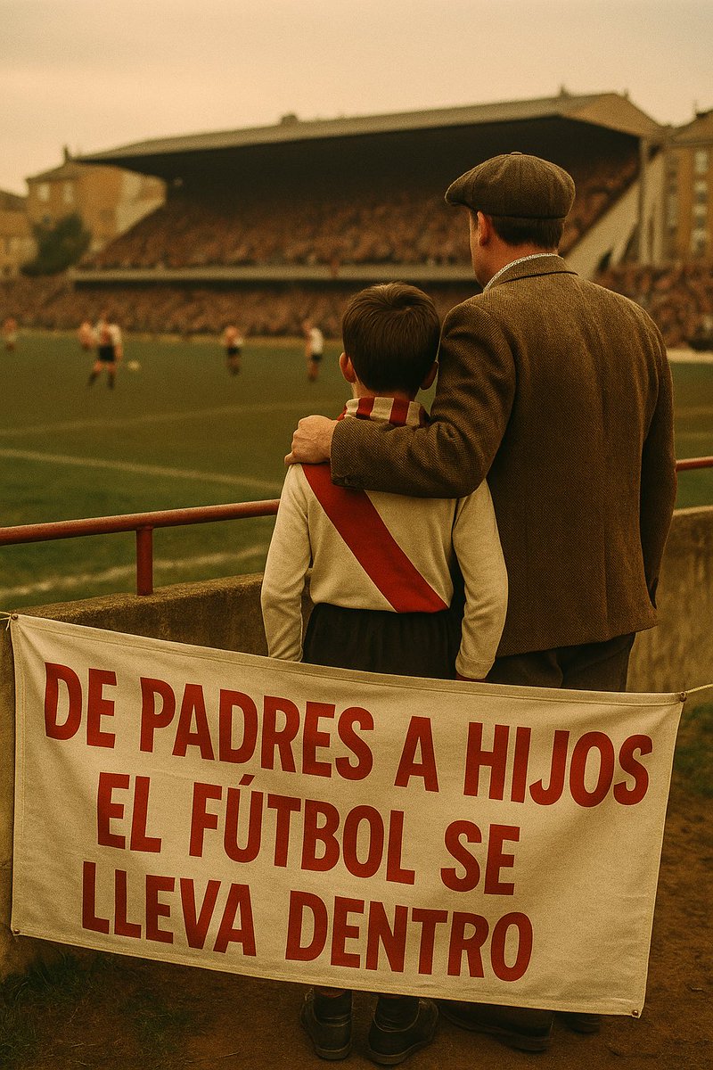NostroFutbol's tweet photo. De padres a hijos, de abuelos a nietos.

Ya sea un equipo grande o el equipo de tu barrio de toda la vida, el sentimiento pasa de generación en generación, transmitiendo los valores.
#cuandoelfutboleranuestro #football #grada https://t.co/k0n6V2dm5T