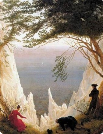 AnointedNation's tweet image. Chalk cliffs on Rugen, by Caspar Friedrich