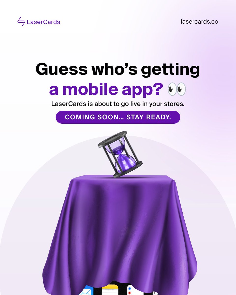 lasercardsco's tweet image. The big reveal is happening soon 🤫
