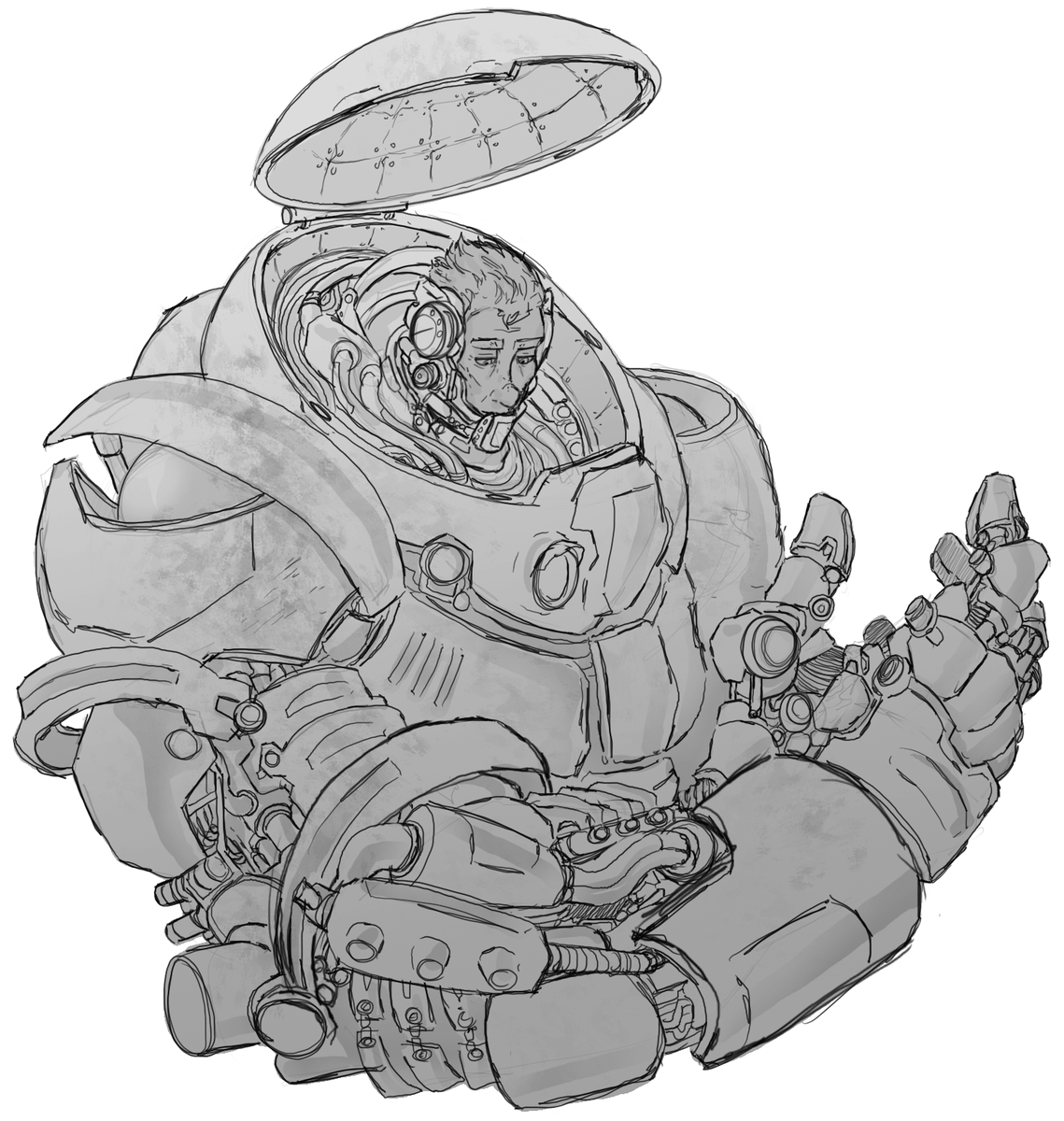 Old mech world art that I never really continued. 