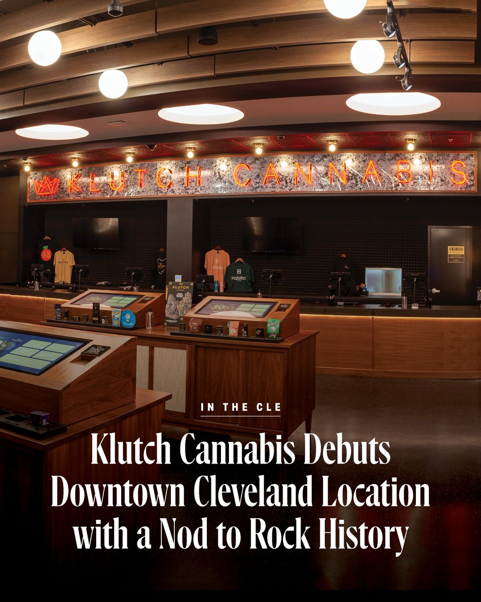 ClevelandMag's tweet image. Klutch Cannabis is bringing new life, and a dose of nostalgia, to downtown Cleveland with its latest dispensary on Prospect Avenue, located in the former home of the legendary Record Rendezvous.
🔗 clevelandmagazine.com/in-the-cle/art…