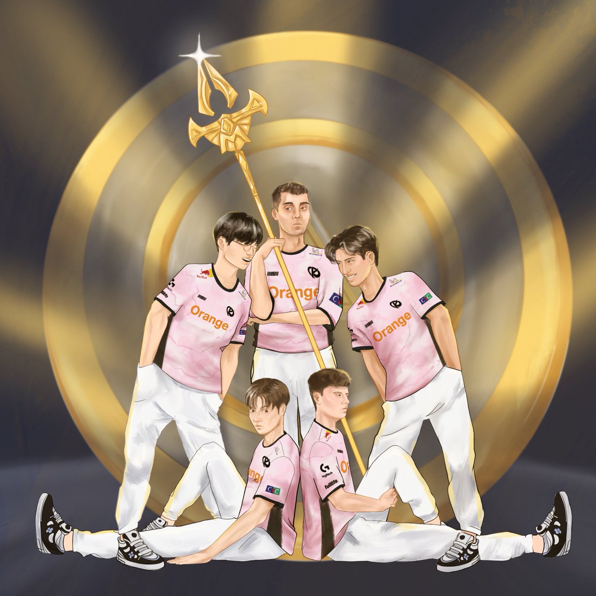 Très heureuse de pouvoir vous présenter ma participation 💙

Je suis grave sortie de ma zone de confort avec ces petits portraits complets, j’espère que la composition vous plaît 🙌

#RiseAbove #KCORP