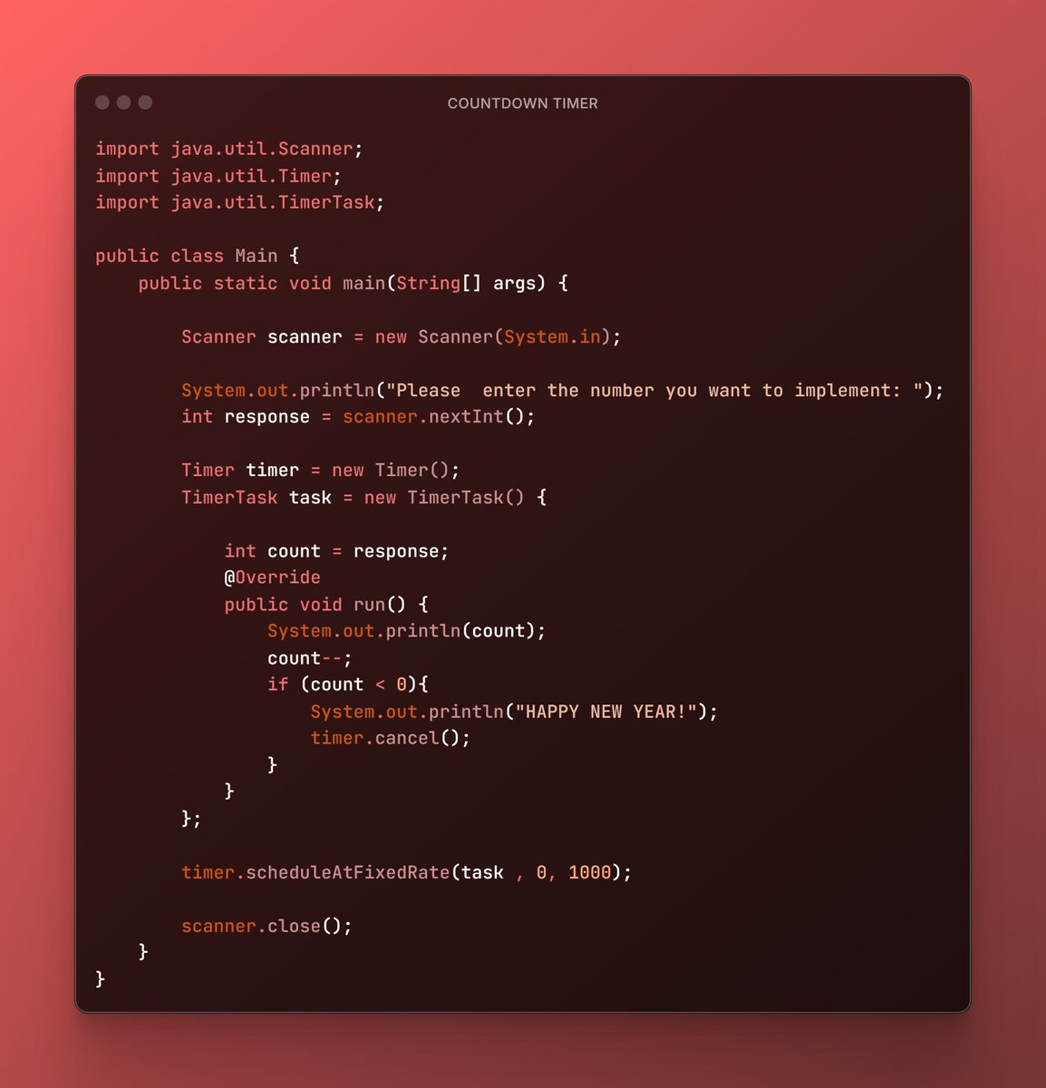 SyntaxTiwari's tweet image. "Countdown Timerโณ" it is and , its just a little project form my side it is always good to practice concepts by building small projects.
Well Until then STAY HARD๐ช.
#webdeveloper #SoftwareEngineering #BackEndDevelopment #Java