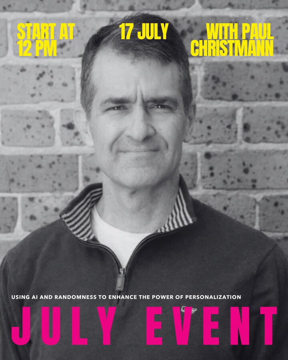 JoinAZIMA's tweet image. AI is great at personalization—but what if it's too good?
When algorithms over-optimize for relevance, your audience stops exploring. Join AZIMA on July 17 for a virtual session with Paul (rasa.io) on how to make your content smarter.

azima.wildapricot.org/events